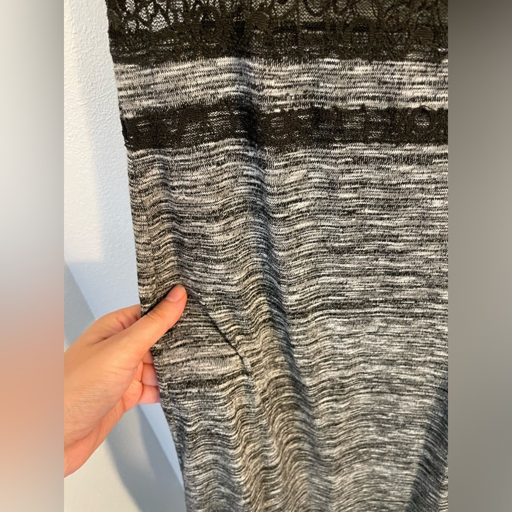 Free people hazy days, space dyed grey and lace Maxi dress, Size small - Picture 11 of 11